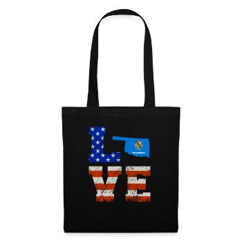 Liebes oklahoma-geschenk - Stoffbeutel - Schwarz - Vorne