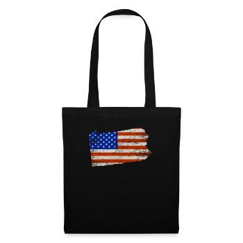 Cadeau drapeau Pennsylvania Home Usa - Sac en tissu - noir - Devant