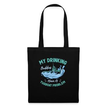 Tugboat Drinking Buddies Alcohol Tugboat Captain - Tote Bag - black - Front