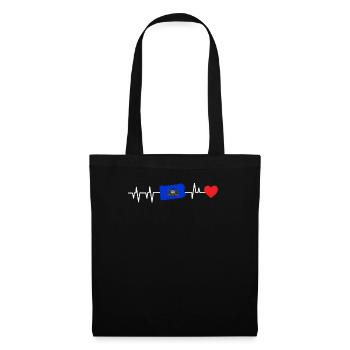 Cadeau de battement de cœur de Pennsylvanie - Sac en tissu - noir - Devant