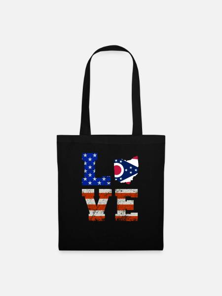 Ohio bewohner geschenk - Stoffbeutel - Schwarz