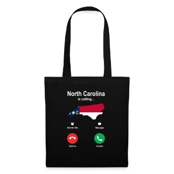 Travel North Carolina Gift - Tote Bag - black - Front