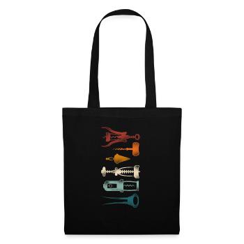 Sommelier Wine Drinking Tasting - Tote Bag - black - Front