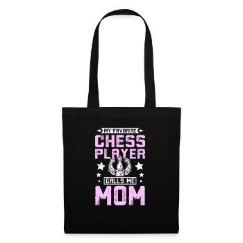 Mon joueur d'échecs préféré m'appelle maman - Sac en tissu - noir - Devant
