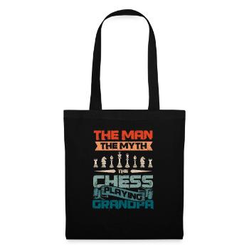 The man the myth the chess playing grandpa - Tote Bag - black - Front