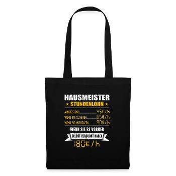 Hausmeister - Stoffbeutel - Schwarz - Vorne