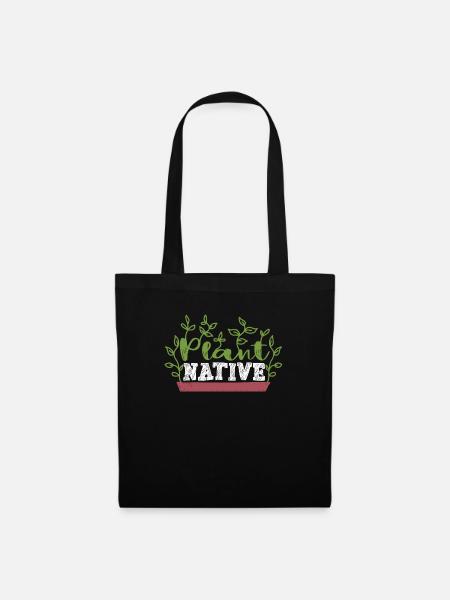 Jardinier jardinier natif végétal paysagiste - Sac en tissu - noir