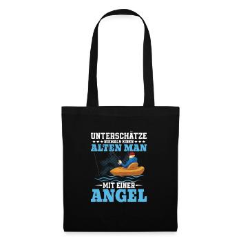 Never underestimate an old man with an Ang - Tote Bag - black - Front
