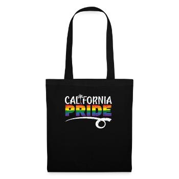 California Pride LGBTQ Amerika Kalifornien USA - Stoffbeutel - Schwarz - Vorne