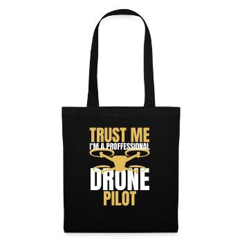 Drone Drone Pilot Drone Operator Quadcopter - Tote Bag - black - Front