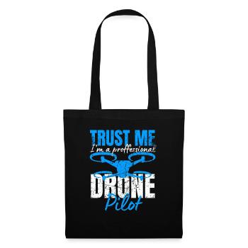 Drone Drone Pilot Drone Operator Quadcopter - Tote Bag - black - Front