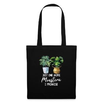 Just One More Monstera I Promise Monstera Mom Plan - Stoffbeutel - Schwarz - Vorne