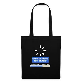 Grand Père en 2023 Pour Futur Papy Naissance Bébé - Tote Bag - black - Front