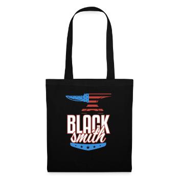 American Flag Blacksmith Stars And Stripes - Tote Bag - black - Front