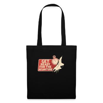 Un pilote de chasse à réaction se prépare pour l’Avianture - Sac en tissu - noir - Devant