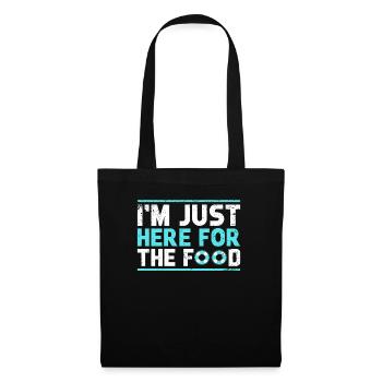 Je suis juste ici pour la croisière gastronomique - Sac en tissu - noir - Devant
