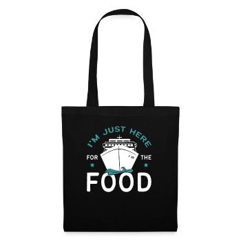Je suis juste ici pour la croisière gastronomique - Sac en tissu - noir - Devant