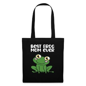 Meilleure grenouille maman de tous les temps - Sac en tissu - noir - Devant