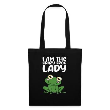 I Am The Crazy Frog Lady - Tote Bag - black - Front