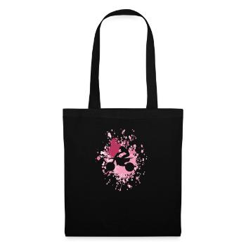 Motocross Biker Color Splash - Sac en tissu - noir - Devant