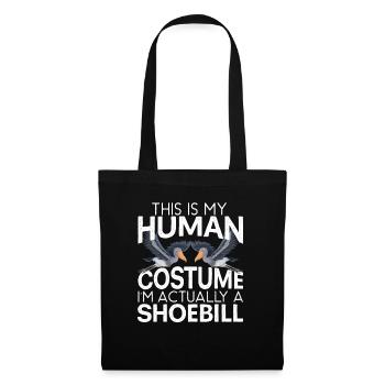 C’est mon costume humain, je suis en fait un bec de chaussure - Sac en tissu - noir - Devant