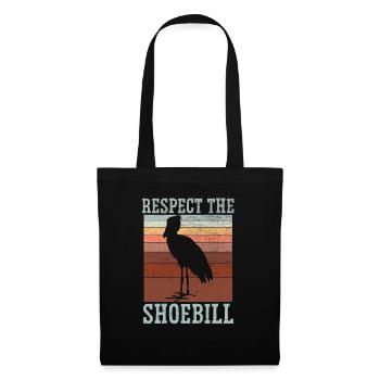 Respectez l’oiseau à bec-de-chaussure Whisperer Whalehead - Sac en tissu - noir - Devant