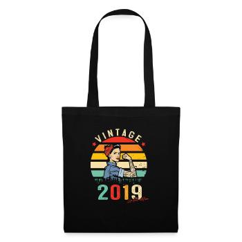 2019 Vintage Édition limitée Cadeau Femmes - Sac en tissu - noir - Devant
