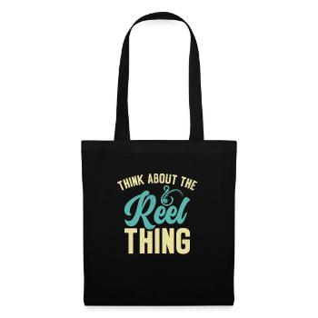 Pensez au passe-temps de pêche Reel Thing - Sac en tissu - noir - Devant