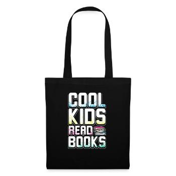 Les enfants cool lisent des livres - Sac en tissu - noir - Devant