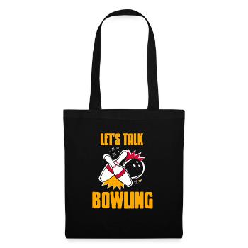 Let's Talk Bowling Awesome Bowling Designs Present - Tote Bag - black - Front