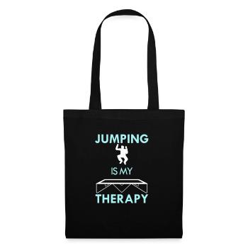 Jumping as Therapy Trampolinist Hobby Sports - Tote Bag - black - Front