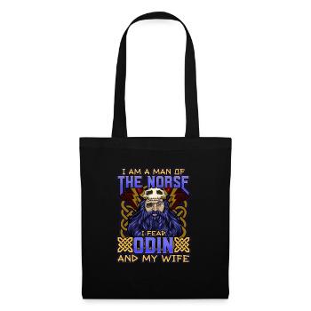 Norse Viking Mythology Design for Viking Warriors - Stoffbeutel - Schwarz - Vorne