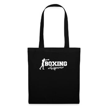 Boxe Whisperer Drôle Boxing Lover Entraîneur de boxe - Sac en tissu - noir - Devant