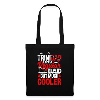 Trinidad et Tobago Drapeau Trinidadian Père Drôle - Sac en tissu - noir - Devant