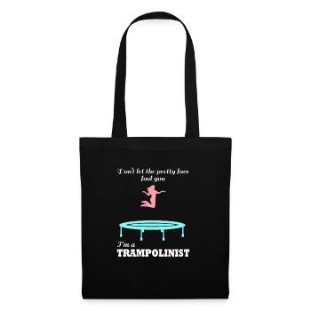 Ironic Quote for a Trampoline Jumper Hobby Sports - Tote Bag - black - Front
