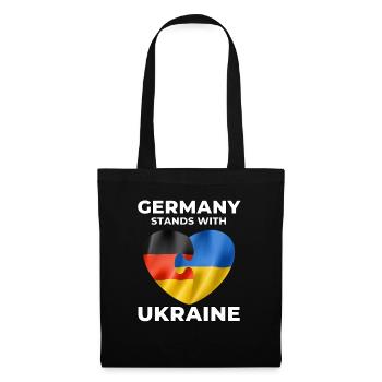 Germany supports Ukraine - Tote Bag - black - Front