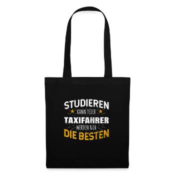 Taxifahrer - Stoffbeutel - Schwarz - Vorne