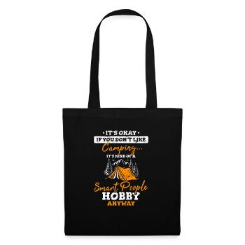 Funny Camping Its Kind Of A Smart People Hobby Any - Stoffbeutel - Schwarz - Vorne