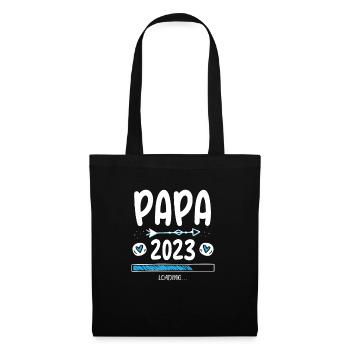Papa 2023 Chargement - Sac en tissu - noir - Devant