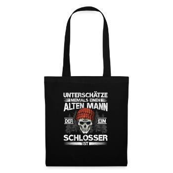 Schlosser - Stoffbeutel - Schwarz - Vorne