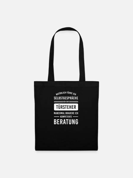 Türsteher I Sicherheitsdienst Motiv für Security - Stoffbeutel - Schwarz