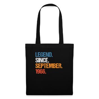 Légende depuis septembre 1966 Anniversaire - Sac en tissu - noir - Devant