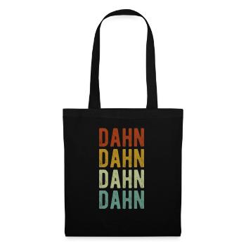 Dahn Stadt Retro Vintage - Stoffbeutel - Schwarz - Vorne