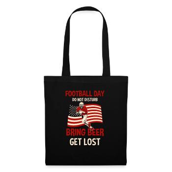 Joueur de football américain Sports American Football - Sac en tissu - noir - Devant