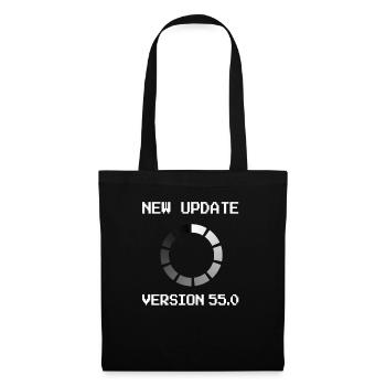 Programmierer 55. Geburtstag informatik Geschenk - Stoffbeutel - Schwarz - Vorne