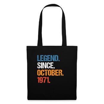 Légende depuis octobre 1971 Anniversaire - Sac en tissu - noir - Devant