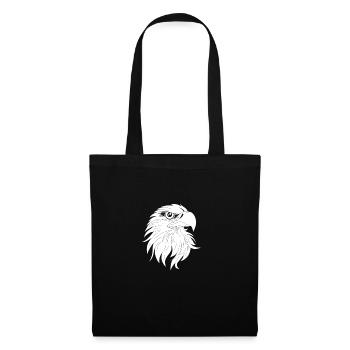 Bird of Prey Head Predator Eagle Falcon Hawk Hawk - Tote Bag - black - Front