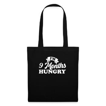 Annonce de grossesse drôle révéler que je suis - Sac en tissu - noir - Devant
