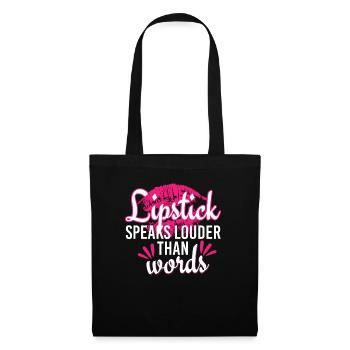 Put Your Lipstick On And Hustle - Tote Bag - black - Front