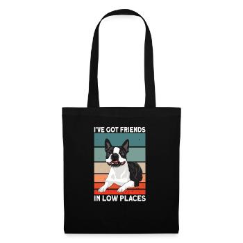 Boston Terrier Dog - Tote Bag - black - Front
